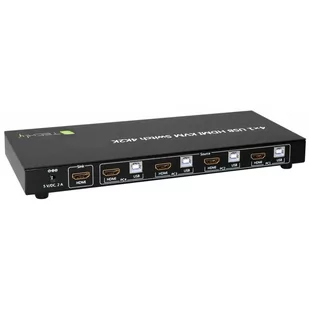Techly Techly 4-portowy przełącznik KVM HDMI/USB 4x1 z audio (028702) - Przełączniki KVM - miniaturka - grafika 3