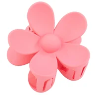 Ozdoby do włosów - SPINKA DO WŁOSÓW duża klamra matowa klamerka żabka szczęka KWIAT - miniaturka - grafika 1