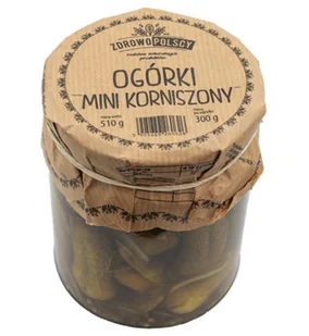 Zdrowopolscy Ogórki mini korniszony 510g - Pasztet i przetwory mięsne - miniaturka - grafika 1