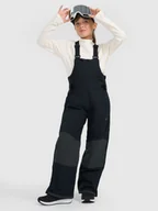 Spodnie narciarskie - 4F Spodnie snowboardowe membrana 10000 dziewczęce - czarne 122 (6-7 lat) - miniaturka - grafika 1