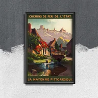 Plakaty - Plakat retro Bretania Francja - miniaturka - grafika 1