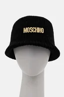 Czapki damskie - Moschino kapelusz z domieszką wełny kolor czarny M3146 65417 - miniaturka - grafika 1
