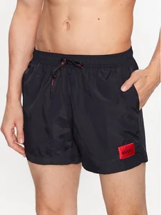 Hugo Szorty kąpielowe Dominica 50493450 Czarny Regular Fit - Kąpielówki męskie - miniaturka - grafika 1