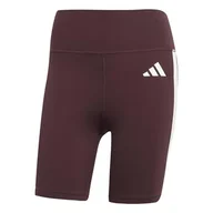 Legginsy - adidas Damskie krótkie legginsy Optime Essentials 3Stripes S 12,7 cm - miniaturka - grafika 1