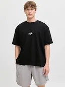 Koszulki męskie - Jack & Jones Koszulka w kolorze czarnym - miniaturka - grafika 1