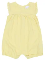 Pajacyki dla niemowląt - Żółty kombinezon w kwiatki 0-3 m 62 cm - miniaturka - grafika 1