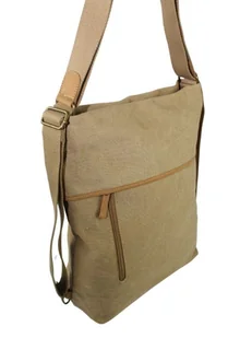 Torba JENNIFER JONES CANVAS Z Elementami Skórzanymi SŁOMIANA JJ4558 - Torby męskie - miniaturka - grafika 2