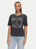 Koszulki i topy damskie - Morgan T-Shirt 241-DROLL Szary Regular Fit - miniaturka - grafika 1