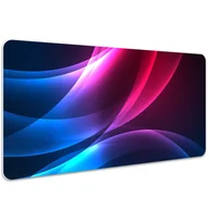 Podkładki na biurko - Podkładka na biurko Różowo-niebieskie abstrakcje 100x50 cm - miniaturka - grafika 1