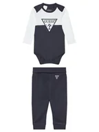 Komplety dla niemowląt - Guess Komplet body i spodnie H5YW08 J1314 Granatowy Regular Fit - miniaturka - grafika 1