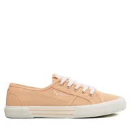 Trampki damskie - Tenisówki Pepe Jeans Brady Basic W PLS31287 Pomarańczowy - miniaturka - grafika 1