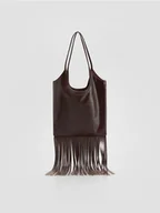Torebki damskie - Reserved - Torebka z frędzlami - brązowy - miniaturka - grafika 1