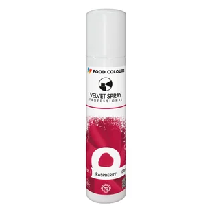 Food Colours Velvet Spray Raspberry 100ml - Dodatki do ciast w proszku - miniaturka - grafika 1