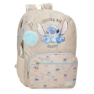 Joumma Disney Stitch Cuddle Me Happy Plecak szkolny Beżowy 32x44x17 cm Poliester, beż, Talla única, plecak szkolny - Plecaki szkolne i tornistry - miniaturka - grafika 1