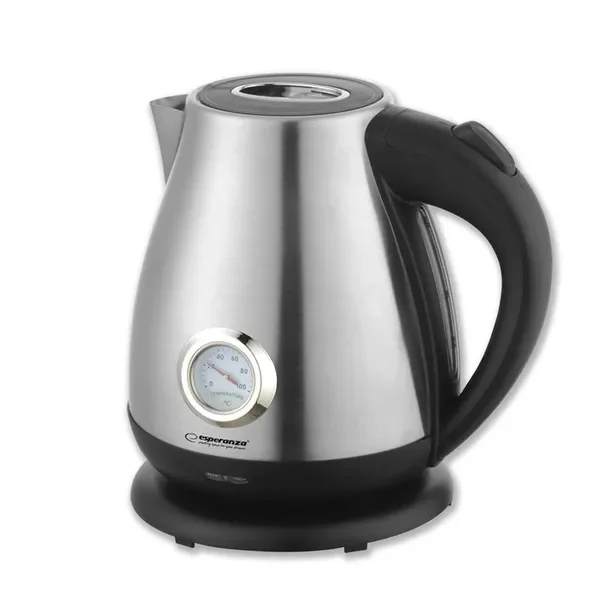 Stylowy Czajnik Elektryczny Z Termometrem 1.7 L Inox 2200w Stal Nierdzewna