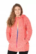 Bluzy damskie - Ciepła Długa Bluza Polarowa Polar Damski 409-3 r L - miniaturka - grafika 1