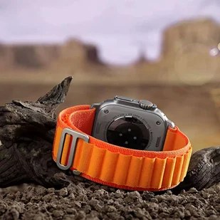 Pasek do zegarka sportowy Alogy Sport Strap do Apple Watch 4/5/6/7/8/SE (38/40/41mm) Pomarańczowy - Akcesoria do smartwatchy - miniaturka - grafika 12
