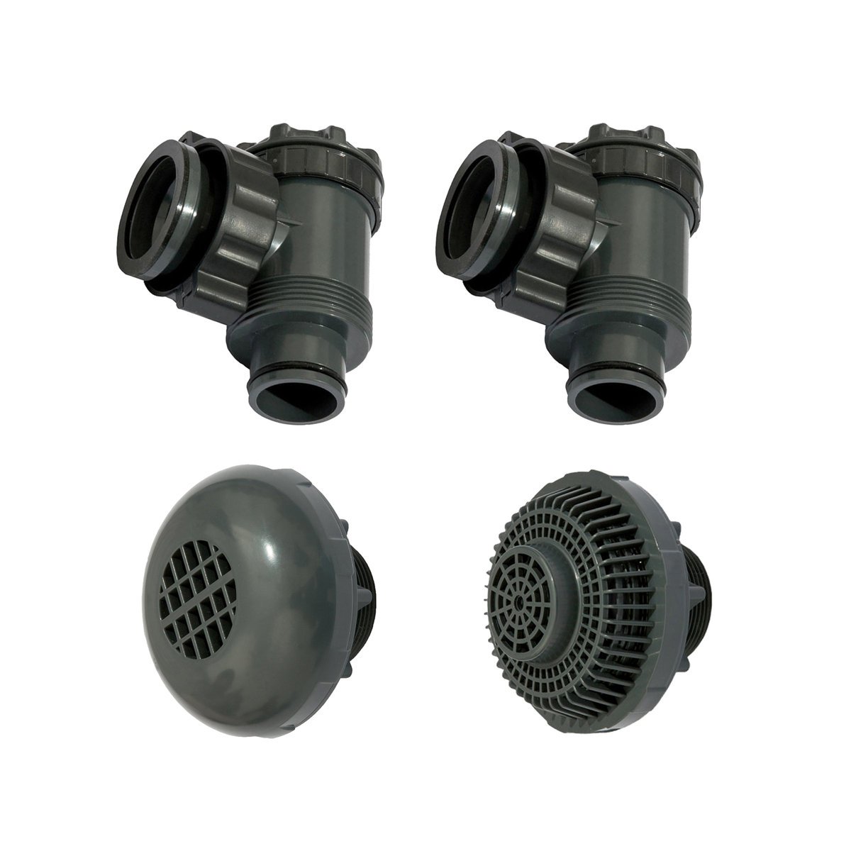 Bestway zawory + sitka adaptery do podłączenia rur basenowych 38 mm