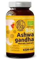 Zdrowa żywność - Diet-Food Ashwagandha ekstrakt (300 mg) Suplement diety 120 tab. bio - miniaturka - grafika 1