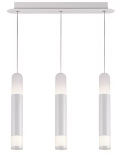 Light Prestige LAMPA wisząca FORLI LP-8011/3P metalowa OPRAWA listwa LED 30W zwis tuby chrom białe LP-8011/3P - Lampy sufitowe - miniaturka - grafika 1