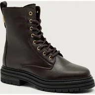 Botki damskie - Tommy Hilfiger Skórzane botki - miniaturka - grafika 1