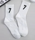 Skarpetki męskie - Skarpetki numer 7 CR7 Cristiano Ronaldo prezent - miniaturka - grafika 1