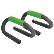 Pozostały sprzęt i akcesoria do ćwiczeń - Schildkröt Fitness Push Up Bars Uchwytów, 2 Podpory Do Leżenia, (Grey/Green) (960040) - miniaturka - grafika 1