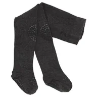 Zabezpieczenia dla dzieci - Gobabygo - Antypoślizgowe Rajstopy Do Nauki Chodzenia Dark Grey Melange 12-18 M-Cy - miniaturka - grafika 1