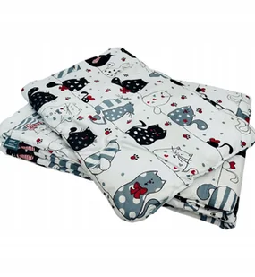 Kołderka i poduszka dla dzieci 100x135 Bawełniana Kotki - Kołdry i poduszki dla dzieci - miniaturka - grafika 1