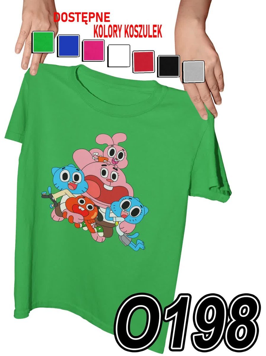 Koszulka Dziecięca Z Nadrukiem Świat Gambola Gumball - M 134-140