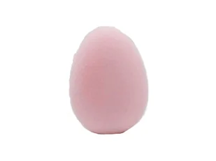 Jajko wielkanocne flokowane różowe - 15 cm - 1 szt. - Wielkanoc - miniaturka - grafika 1