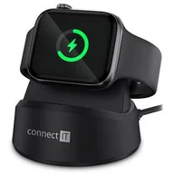 Akcesoria do smartwatchy - Ładowarka Connect IT WatchCharger kompatibilní s Apple (CWC-8010-BK) Czarna - miniaturka - grafika 1