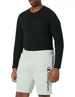 Spodenki męskie - Champion Męskie spodnie Authentic Pants Script Logo Bermudy, szary, XL - miniaturka - grafika 1