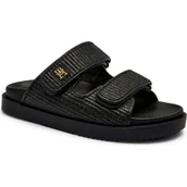 Klapki i japonki damskie - Tommy Hilfiger Klapki | z dodatkiem skóry - miniaturka - grafika 1