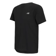 Koszulki męskie - Koszulka męska New Balance MT51208BK czarna - miniaturka - grafika 1