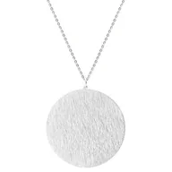 Naszyjniki - Naszyjnik duży medalion drapany - Manoki - miniaturka - grafika 1