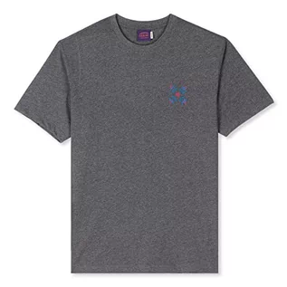Koszulki męskie - OXBOW T-shirt męski, antracytowy, S - grafika 1