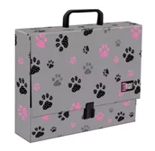 Szkolne artykuły papiernicze - Teczka z rączką A4 XL Paws - ST-MAJEWSKI - miniaturka - grafika 1