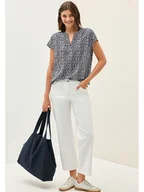 Bluzki damskie - Cecil Bluzka w kolorze granatowo-białym - miniaturka - grafika 1