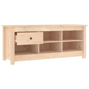Lumarko Szafka na buty, 110x38x45,5 cm, lite drewno sosnowe - Szafki na buty - miniaturka - grafika 5