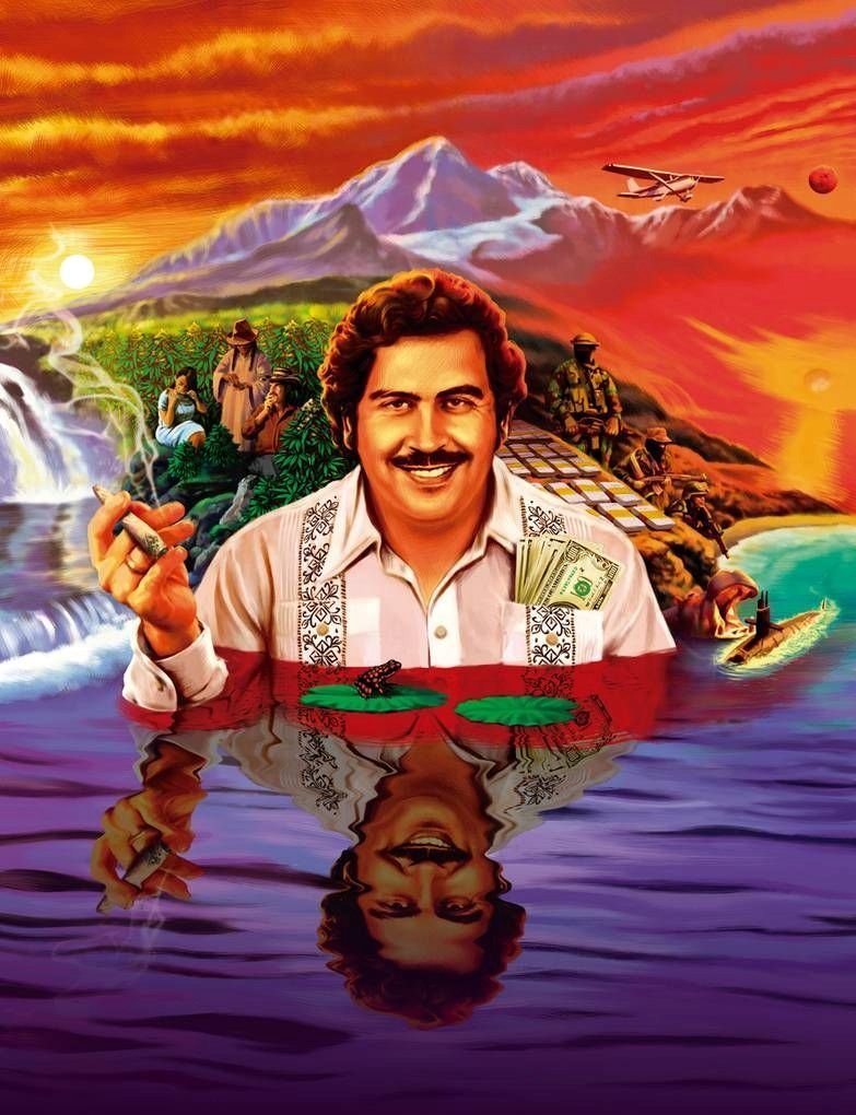 PODKŁADKA POD MYSZ Z Nadrukiem 22x18 cm Pablo Escobar Narcos Serial Prezent