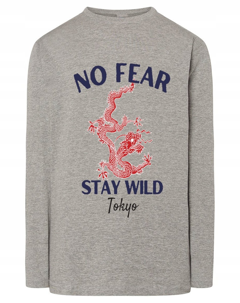 Longsleeve fajny nadruk TOKIO SMOK r.5XL