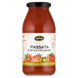 Jamar Premium Passata rustica z oliwkami 490 g - Pasztet i przetwory mięsne - miniaturka - grafika 1