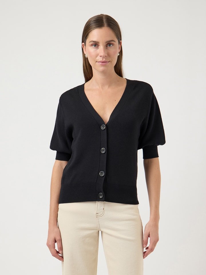 YAS Kardigan w kolorze czarnym