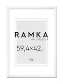 Ramki na zdjęcia - Ramka na zdjęcia A2 59,4x42 cm Biała - miniaturka - grafika 1