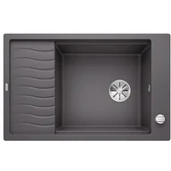 Zlewozmywaki - Blanco ELON XL 6 S Silgranit PuraDur Szarość skały odwracalny korek auto. InFino kratka ociekowa 524835 - miniaturka - grafika 1