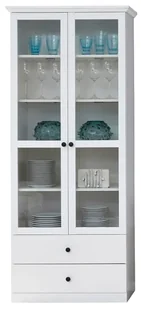 Wysoka biała witryna w stylu skandynawskim F2-K48 - Witryny Wysoka biała witryna w stylu skandynawskim F2-K48 - Witryny - miniaturka - grafika 1