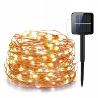Lampy ogrodowe - Volteno Lampka solarna drucik 100 led /girlanda - miniaturka - grafika 1
