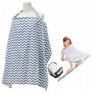 Chusty do noszenia dzieci - Chusta Do Karmienia Piersia Oslona Dla Mamy Do Wozka I Fotelika Przewiewny - miniaturka - grafika 1