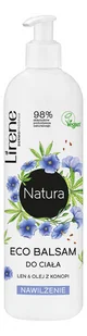 Lirene Natura Eco Body Balm - Nawilżający balsam do ciała - Len &amp; Olej z konopi - 350 ml - Balsamy i kremy do ciała - miniaturka - grafika 1